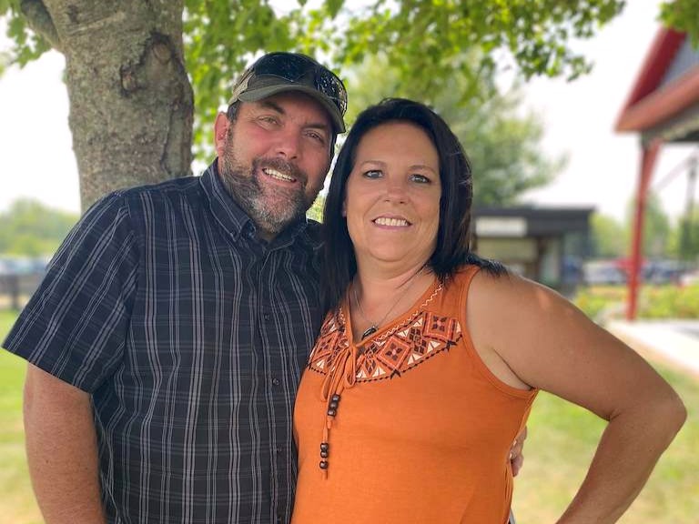 Mark and Kim, owners of Iron Gate Berry Farm